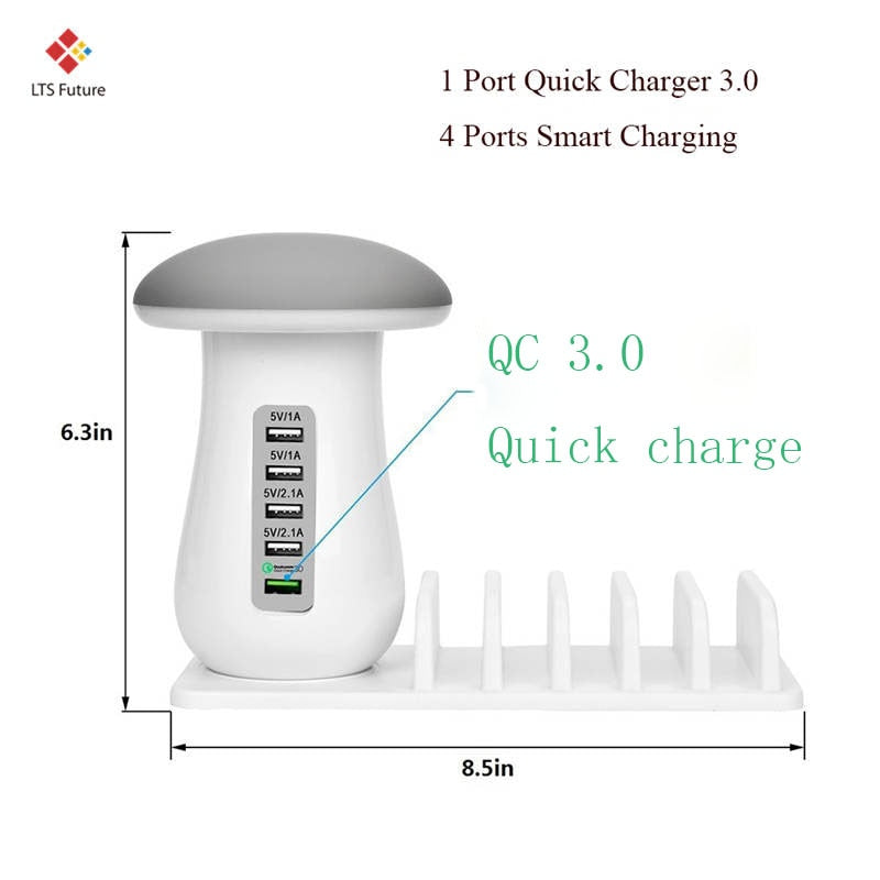 Multi USB Lamp