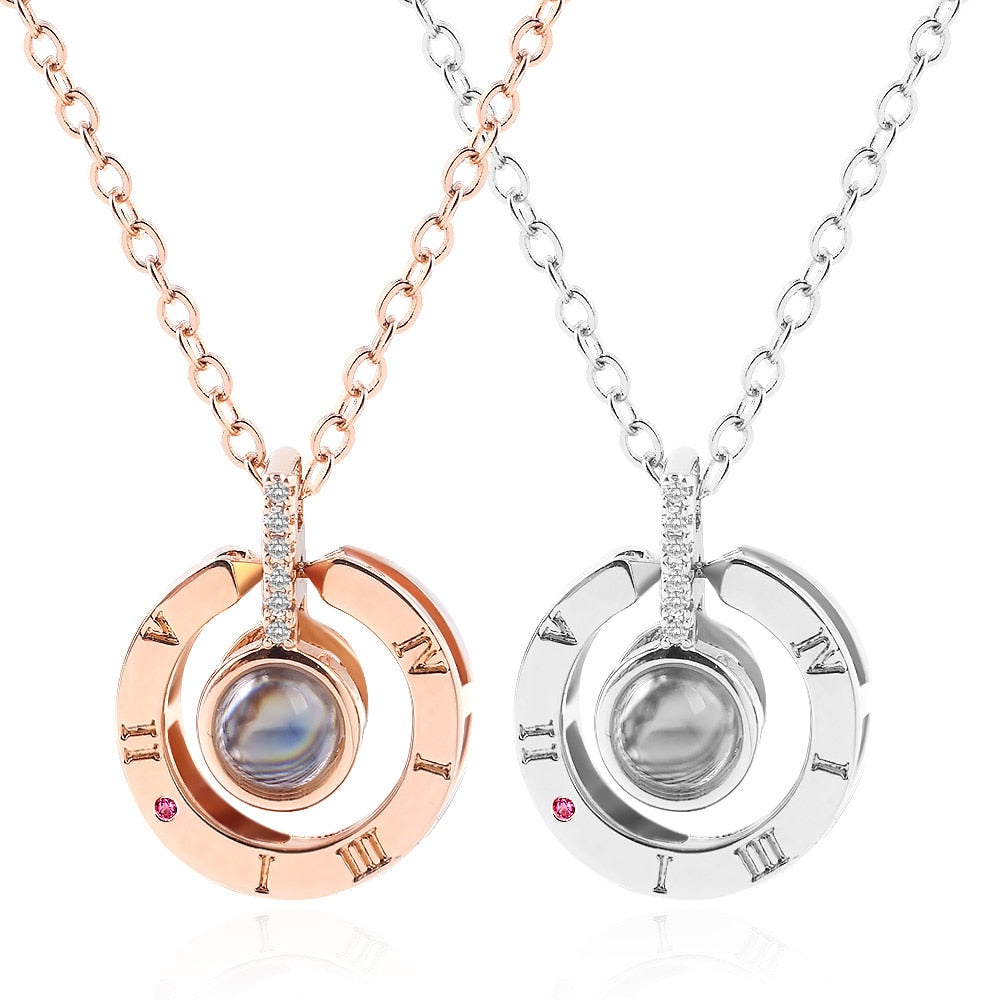 "I love you" Projection Necklace