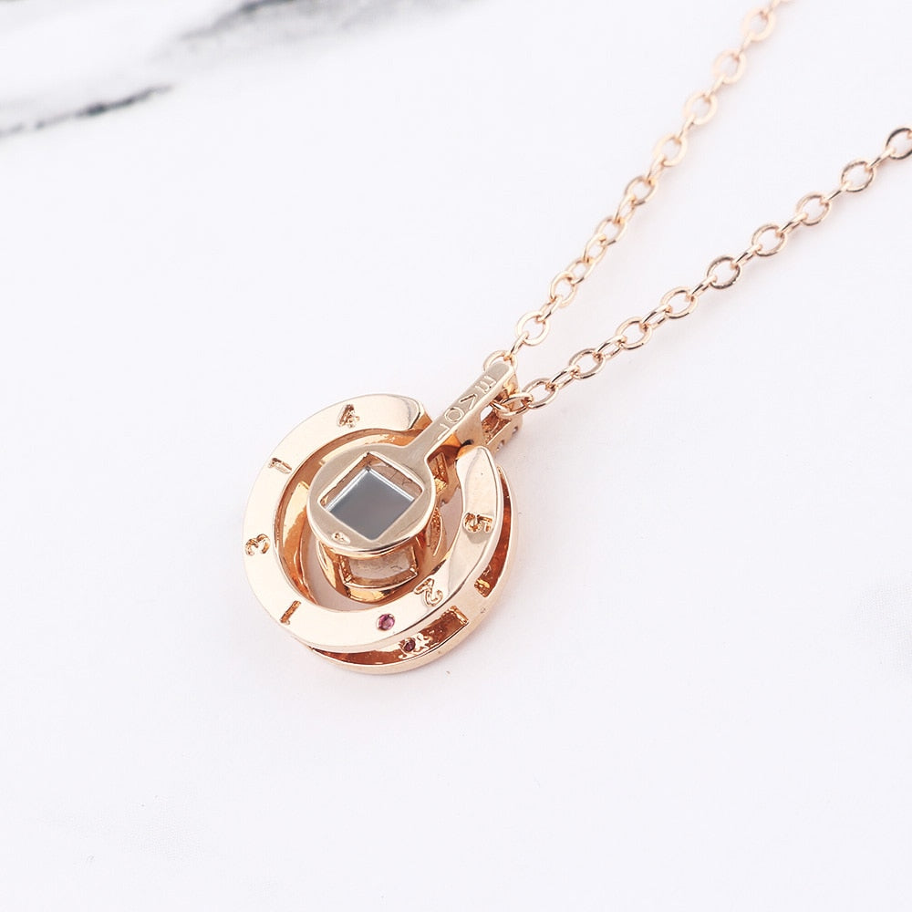 "I love you" Projection Necklace