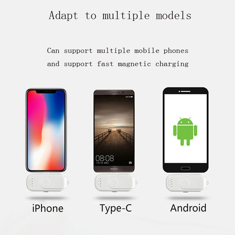 Magnetic power bank for Iphone & Android type C