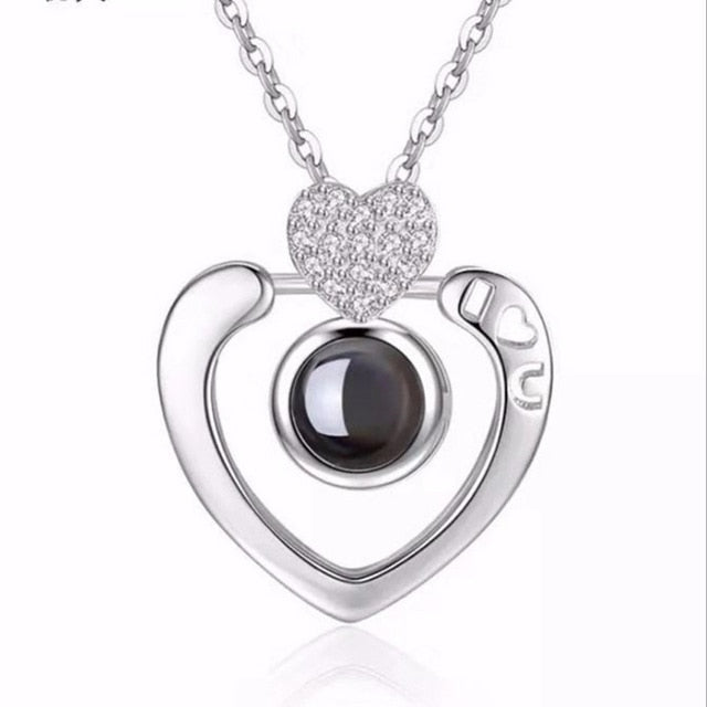 "I love you" Projection Necklace