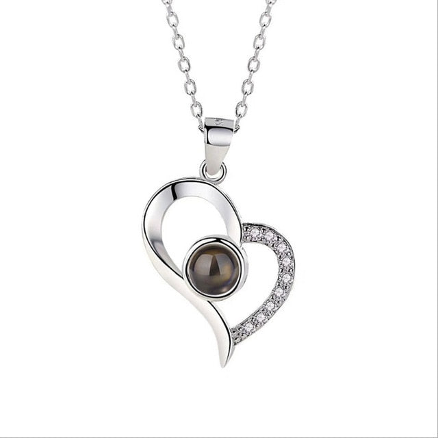 "I love you" Projection Necklace