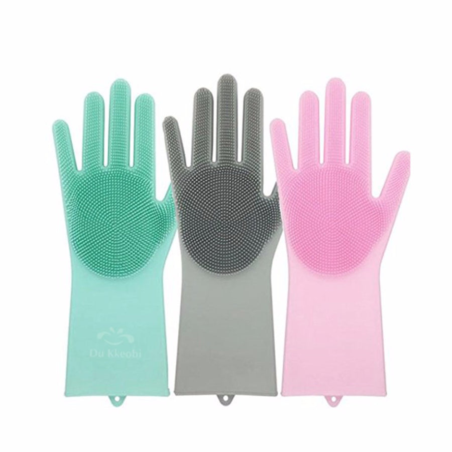 Magic Rubber Silicone Dish Washing Gloves